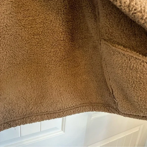 FUZZY TEDDY style oversized open front vest super soft super cozy women's XXL - Picture 4 of 6